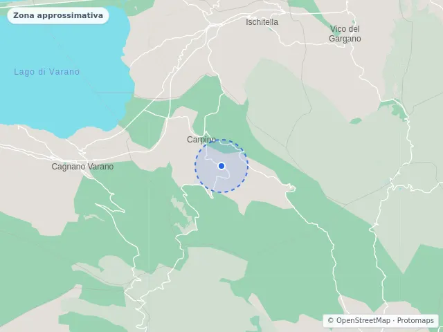 Mappa di Carpino, Foggia