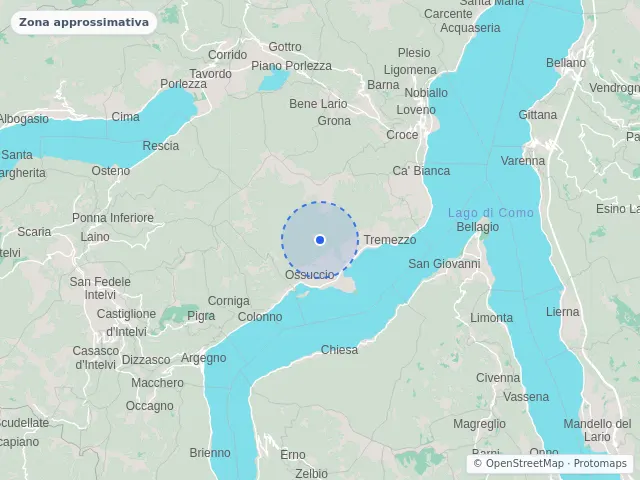Mappa di Tremezzina, Como