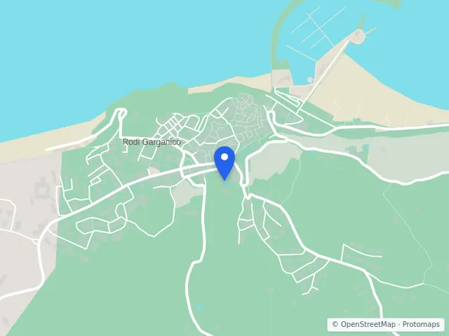 Mappa di Rodi Garganico, Foggia