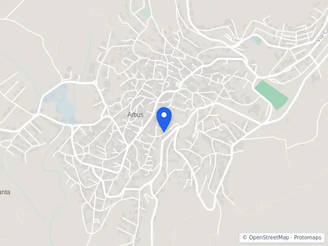 Mappa di Arbus, Sud Sardegna