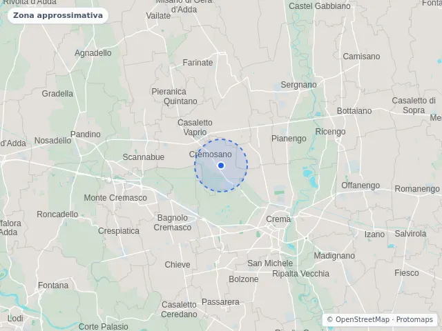 Mappa di Cremosano, Cremona
