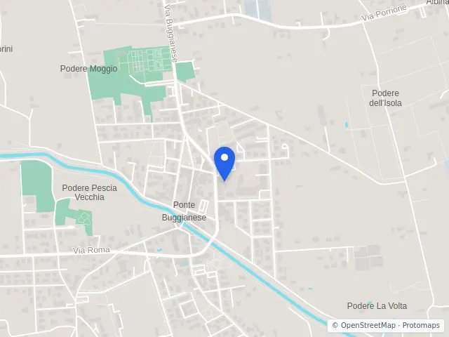 Mappa di Ponte Buggianese, Pistoia