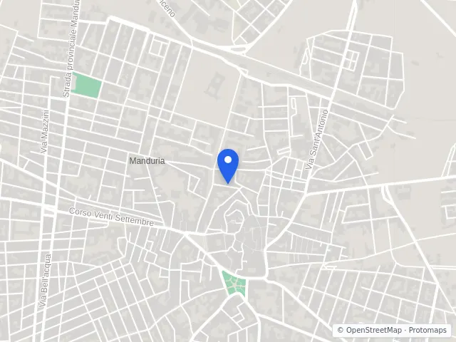 Mappa di Manduria, Taranto