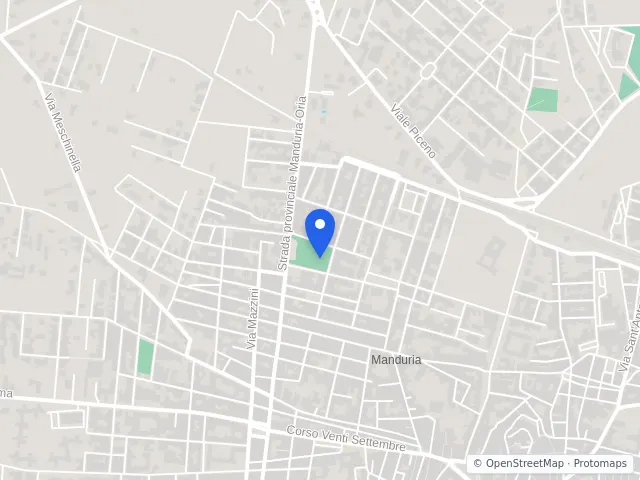 Mappa di Manduria, Taranto