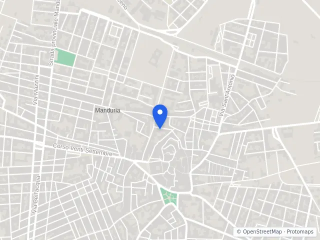 Mappa di Manduria, Taranto