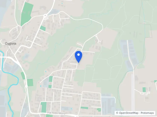 Mappa di Oggiona con Santo Stefano, Varese