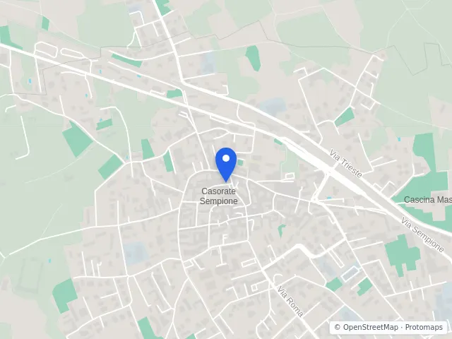 Mappa di Casorate Sempione, Varese