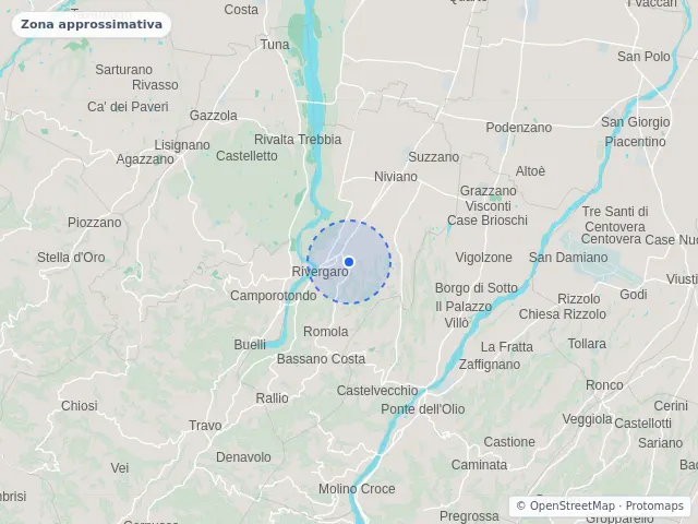 Mappa di Rivergaro, Piacenza