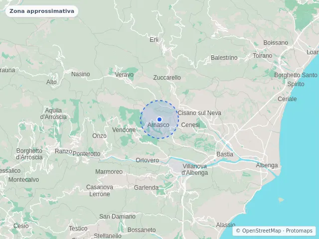 Mappa di Arnasco, Savona