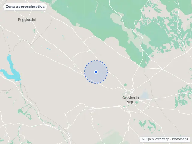 Mappa di Gravina in Puglia, Bari