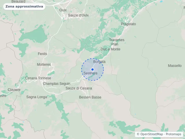 Mappa di Sestriere, Torino