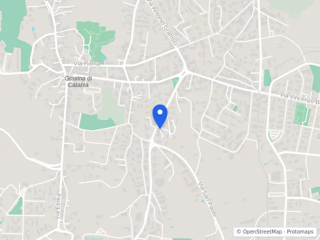 Mappa di Gravina di Catania, Catania