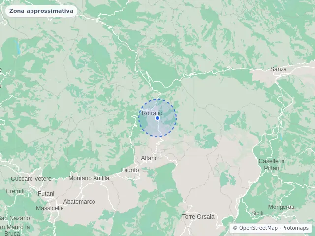 Mappa di Rofrano, Salerno