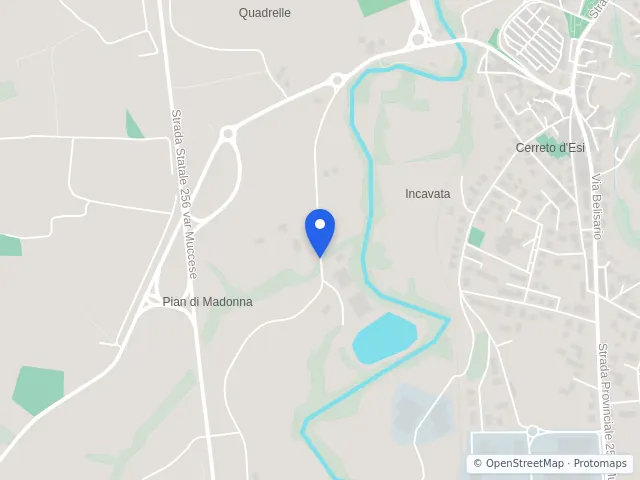 Mappa di Cerreto d'Esi, Ancona