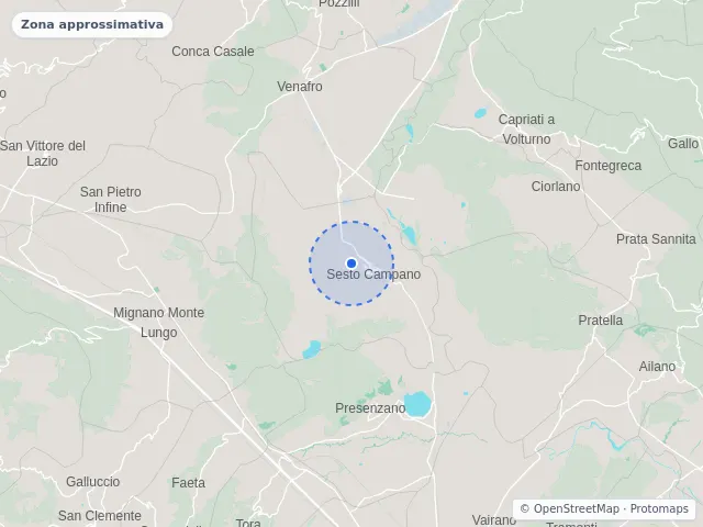 Mappa di Sesto Campano, Isernia