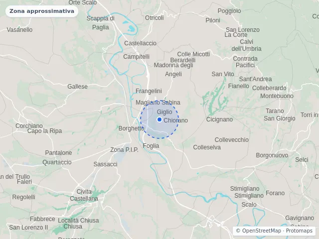 Mappa di Magliano Sabina, Rieti
