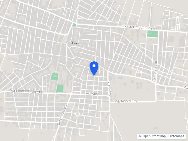 Mappa di Sava, Taranto