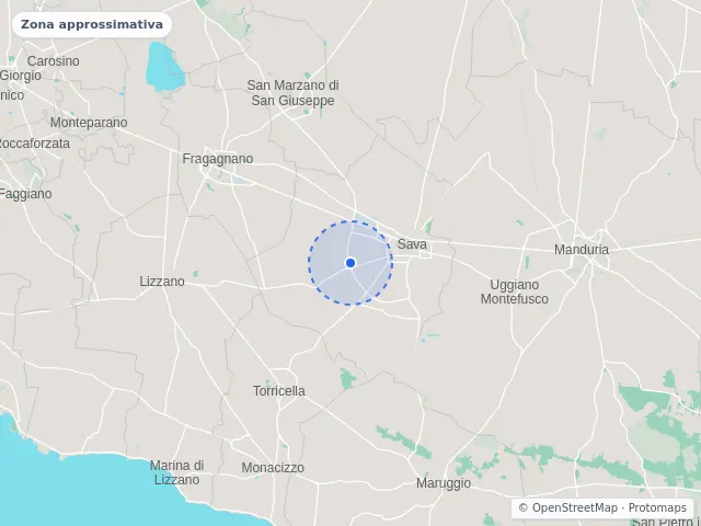 Mappa di Sava, Taranto