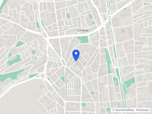 Mappa di Cosenza