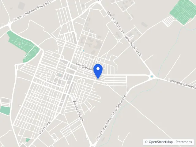 Mappa di Santa Croce Camerina, Ragusa