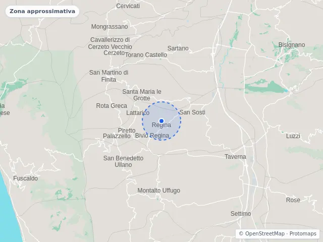 Mappa di Lattarico, Cosenza