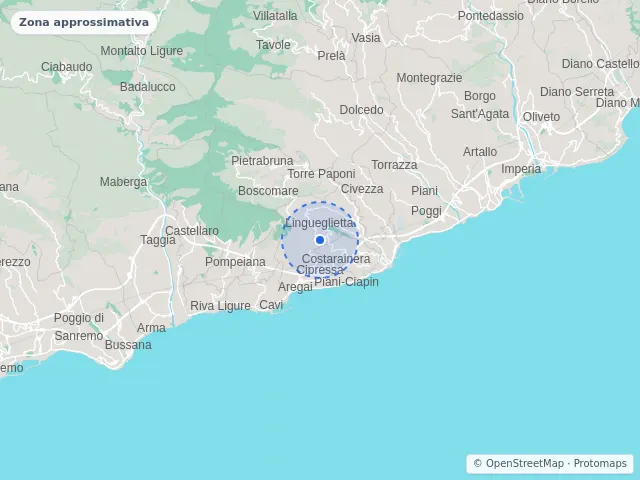 Mappa di Cipressa, Imperia