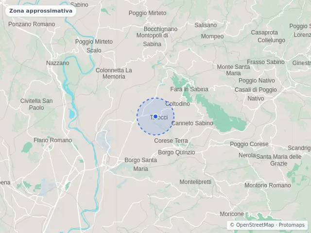 Mappa di Fara in Sabina, Rieti