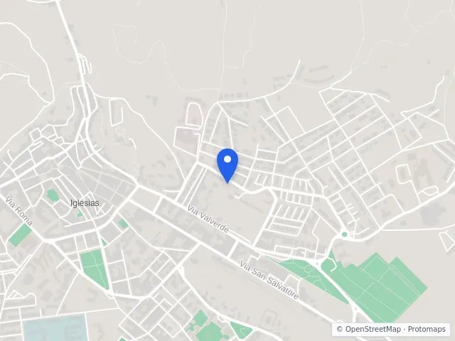 Mappa di Iglesias, Sud Sardegna