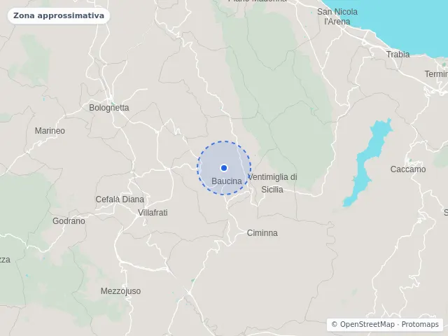 Mappa di Baucina, Palermo