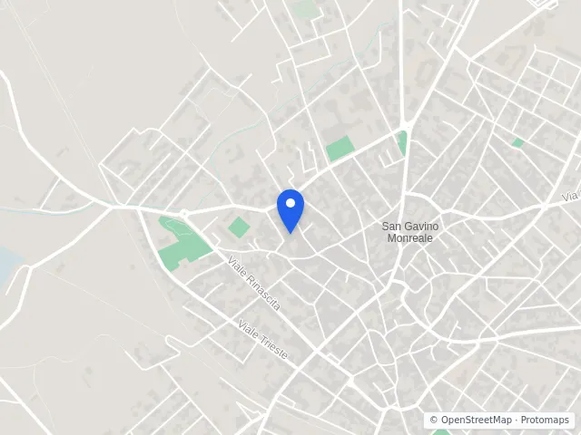 Mappa di San Gavino Monreale, Sud Sardegna