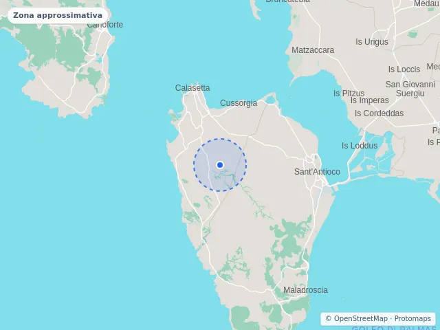 Mappa di Calasetta, Sud Sardegna