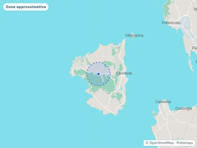Mappa di Carloforte, Sud Sardegna