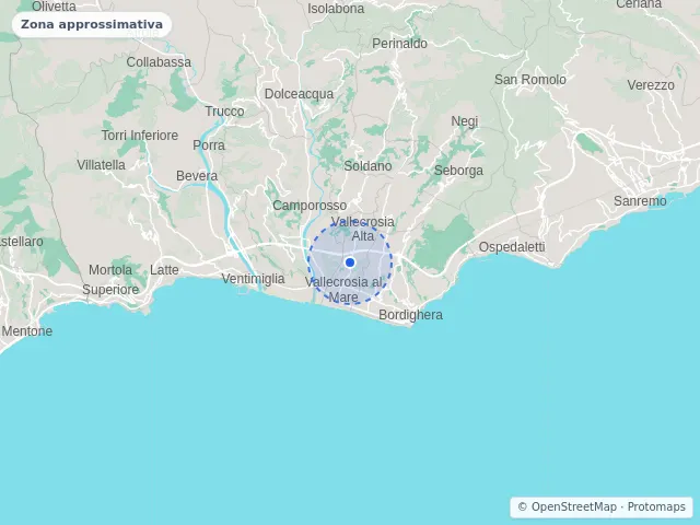 Mappa di Vallecrosia, Imperia
