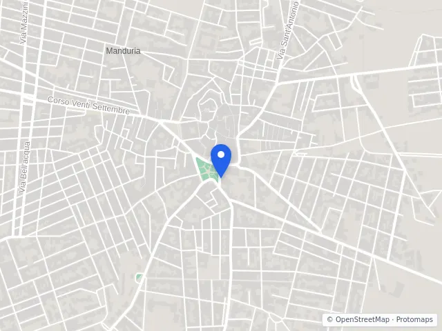 Mappa di Manduria, Taranto