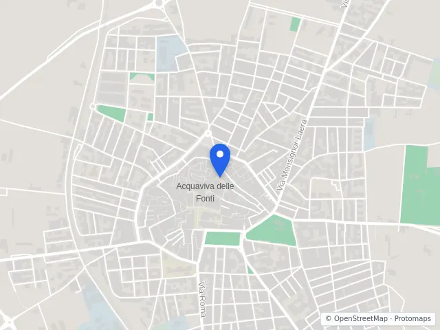 Mappa di Acquaviva delle Fonti, Bari