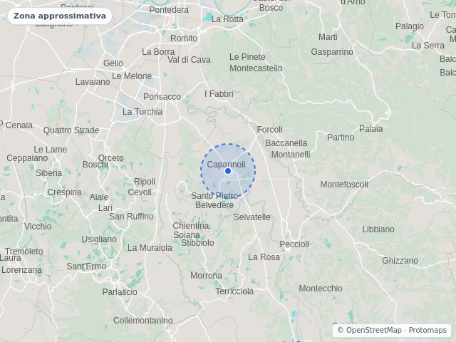 Mappa di Capannoli, Pisa