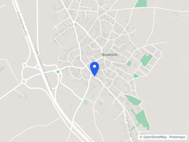 Mappa di Nuraminis, Sud Sardegna