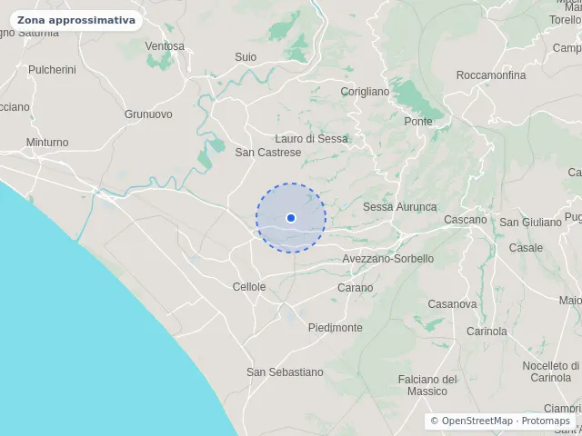 Mappa di Sessa Aurunca, Caserta