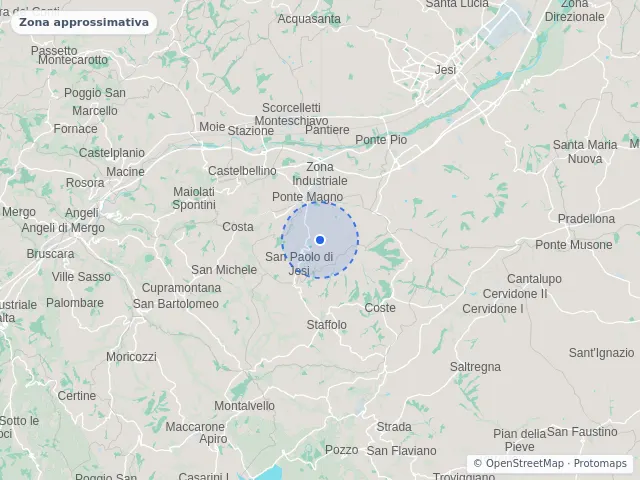 Mappa di San Paolo di Jesi, Ancona