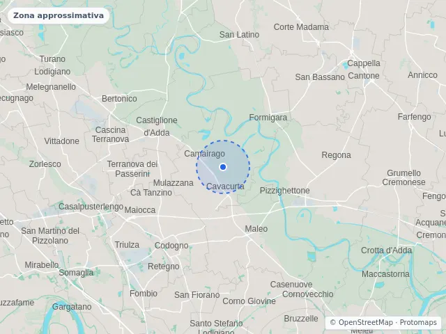 Mappa di Castelgerundo, Lodi