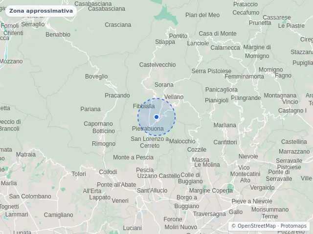Mappa di Pescia, Pistoia