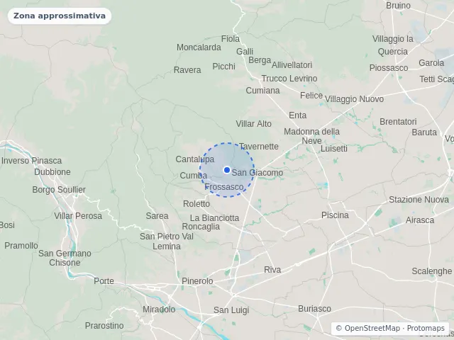 Mappa di Frossasco, Torino