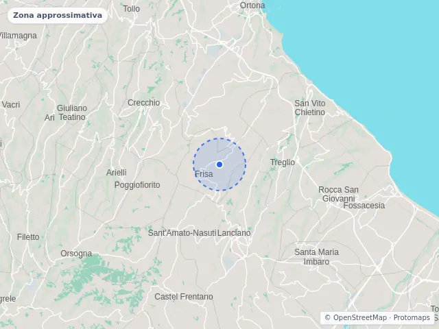 Mappa di Frisa, Chieti