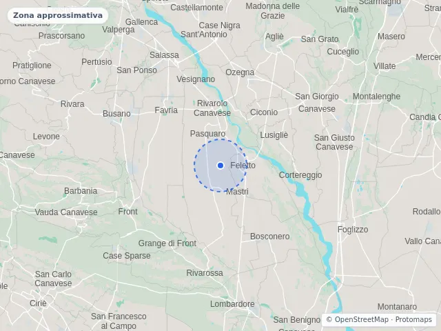 Mappa di Rivarolo Canavese, Torino