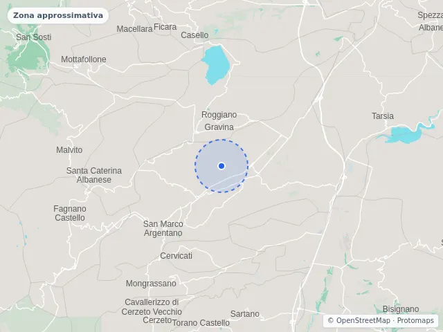Mappa di San Marco Argentano, Cosenza