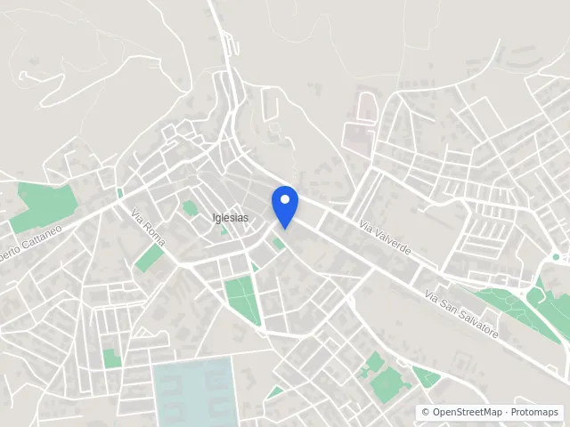 Mappa di Iglesias, Sud Sardegna