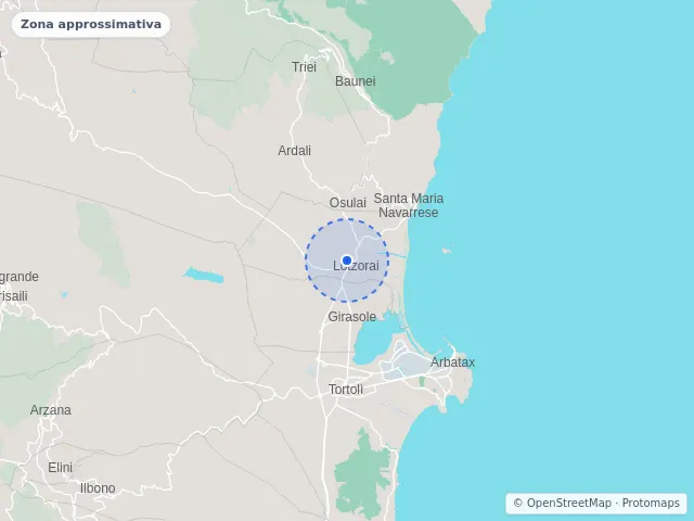 Mappa di Lotzorai, Nuoro