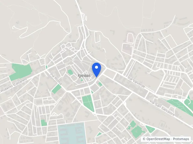 Mappa di Iglesias, Sud Sardegna