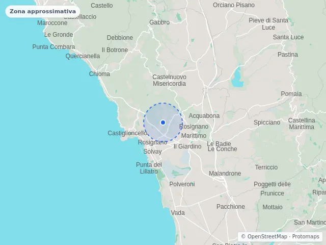Mappa di Rosignano Marittimo, Livorno