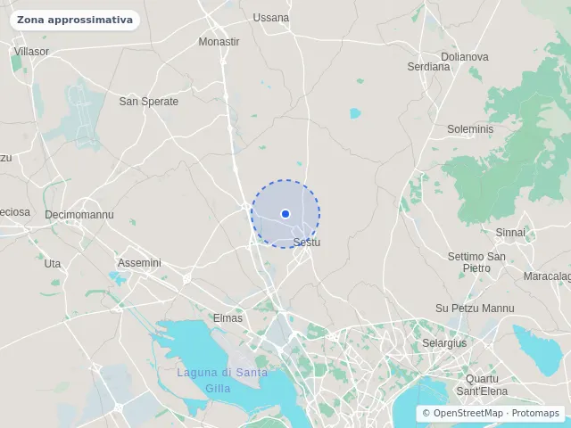 Mappa di Sestu, Cagliari
